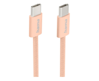 Hama Kabel ładujący USB-C-USB-C nylonowy 1m orange - 1331325 - zdjęcie 2